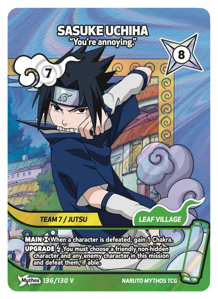 Sasuke Uchiha (Mythos) card front