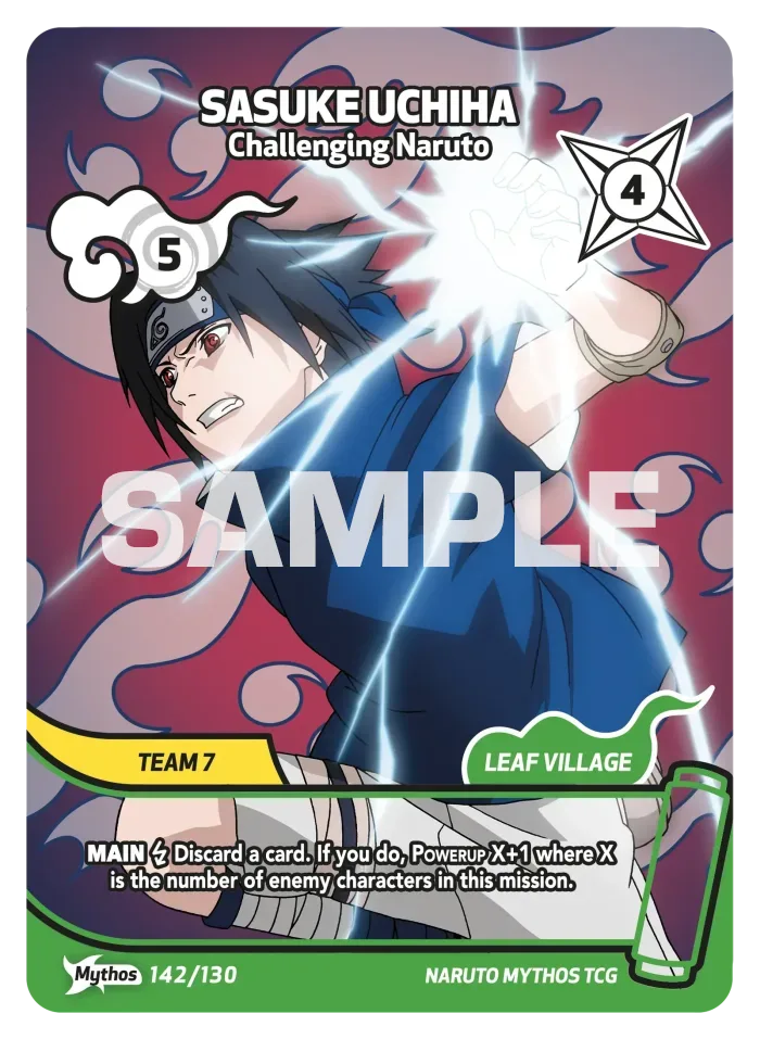 Sasuke Uchiha (Mythos) card front