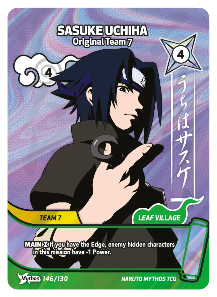 Sasuke Uchiha (Mythos) card front