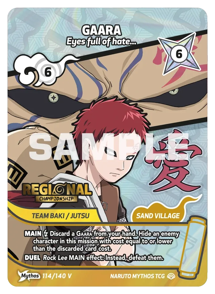 Gaara (Mythos, Regional Championship) card front