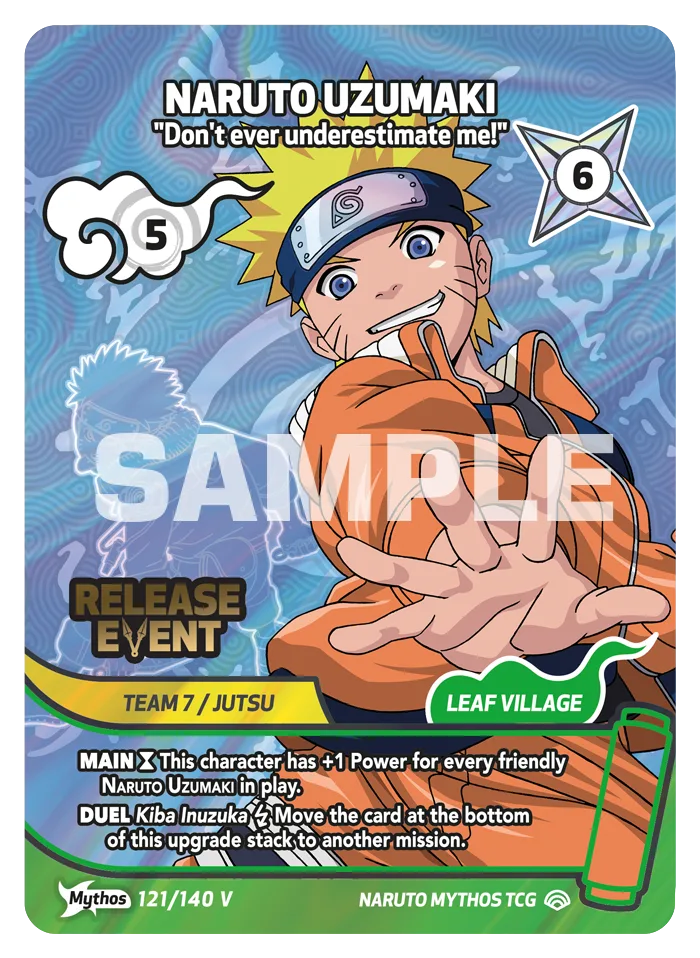 Naruto Uzumaki (Mythos V2, Release Event) card front