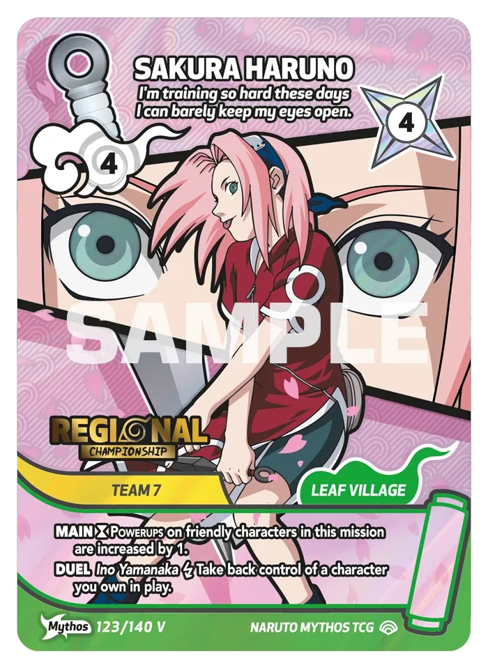 Sakura Haruno (Mythos, Regional Championship) card front