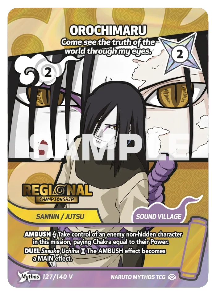 Orochimaru (Mythos V2, Regional Championship) card front