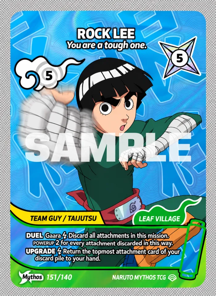 Rock Lee (Mythos) card front