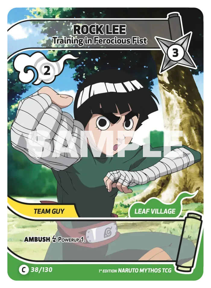 Rock Lee card front