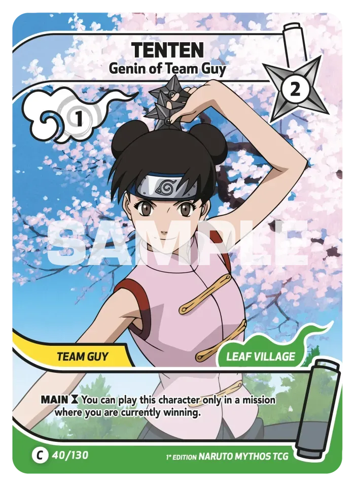 Tenten card front