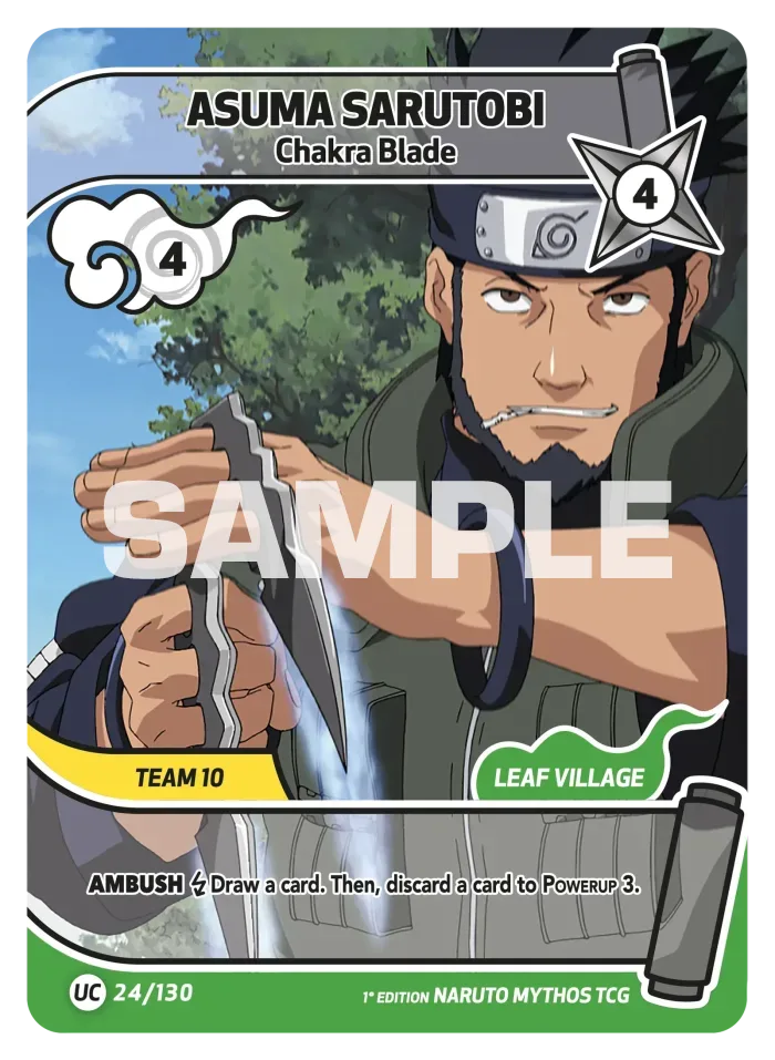 Asuma Sarutobi card front