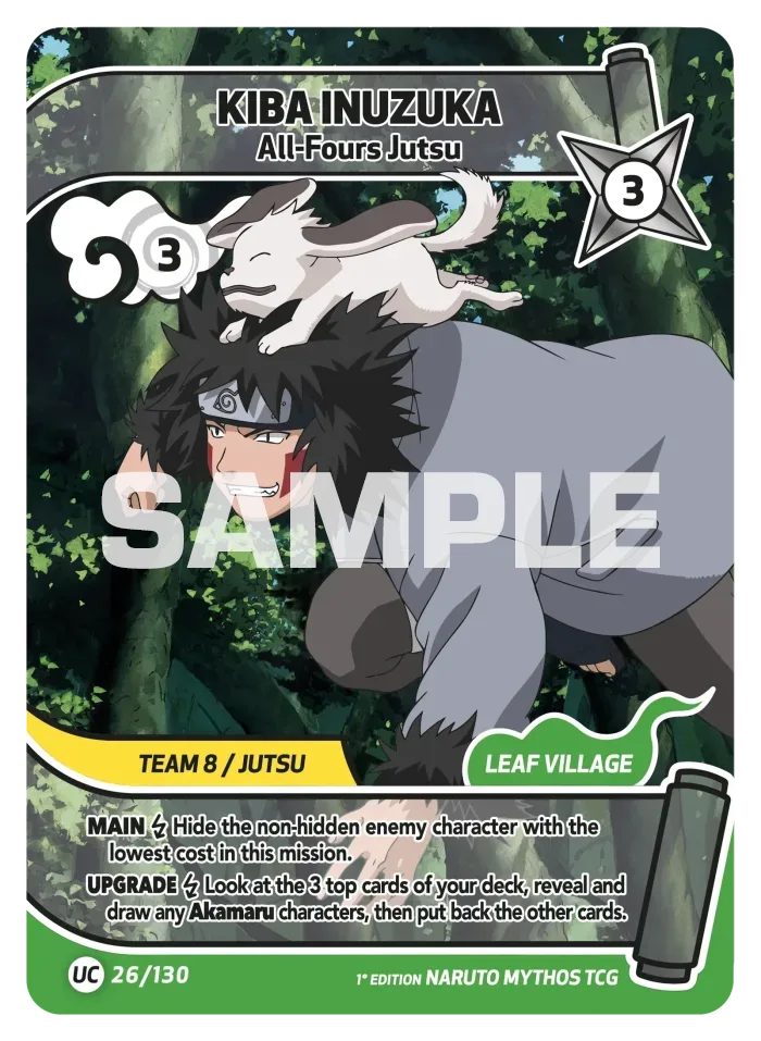 Kiba Inuzuka card front