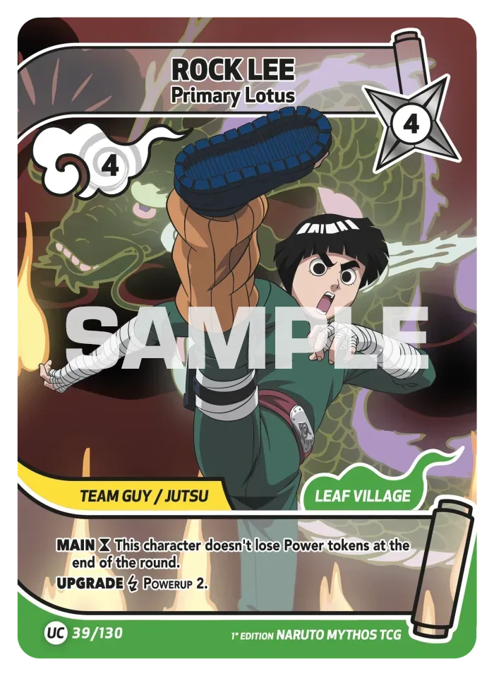 Rock Lee card front