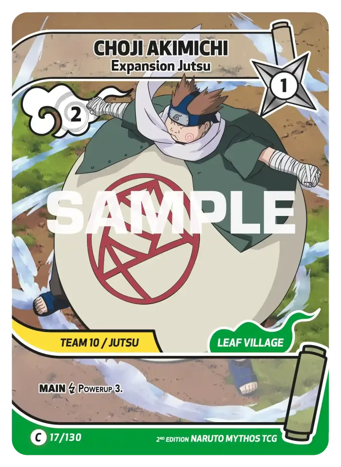 Choji Akimichi card front
