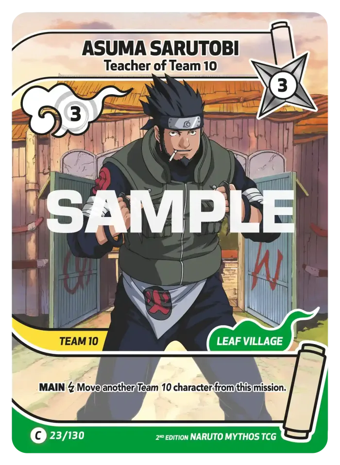 Asuma Sarutobi card front