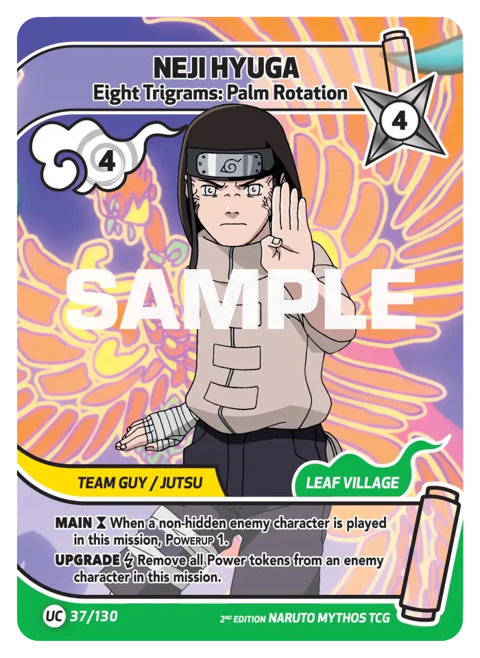Neji Hyuga card front