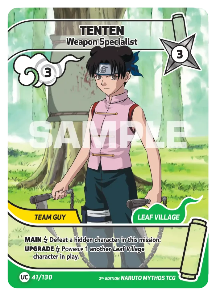 Tenten card front