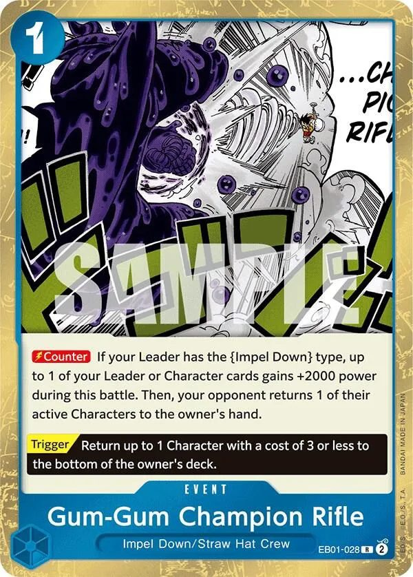 Gum-Gum Champion Rifle card front