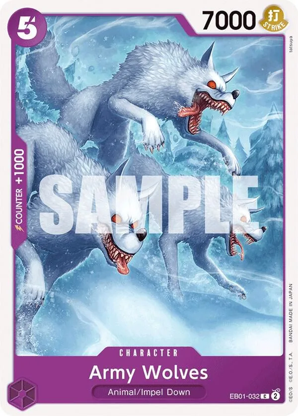 Army Wolves card front