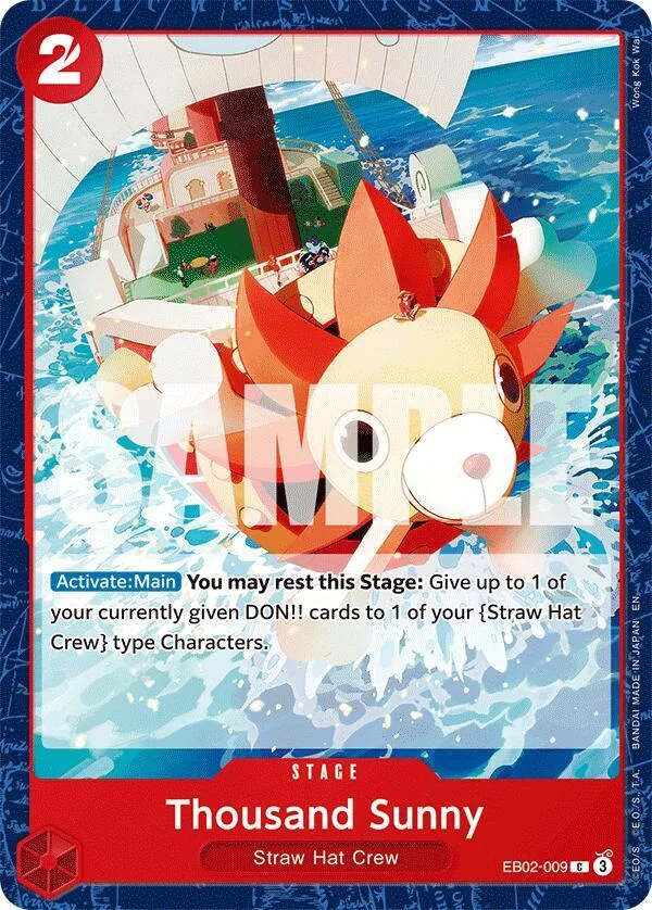 Thousand Sunny card front