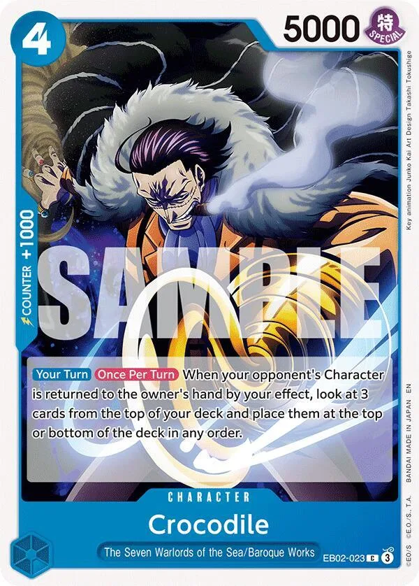 Crocodile card front