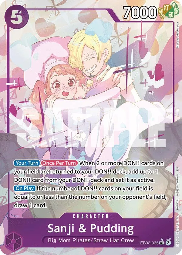 Sanji & Pudding (Alternate Art) card front