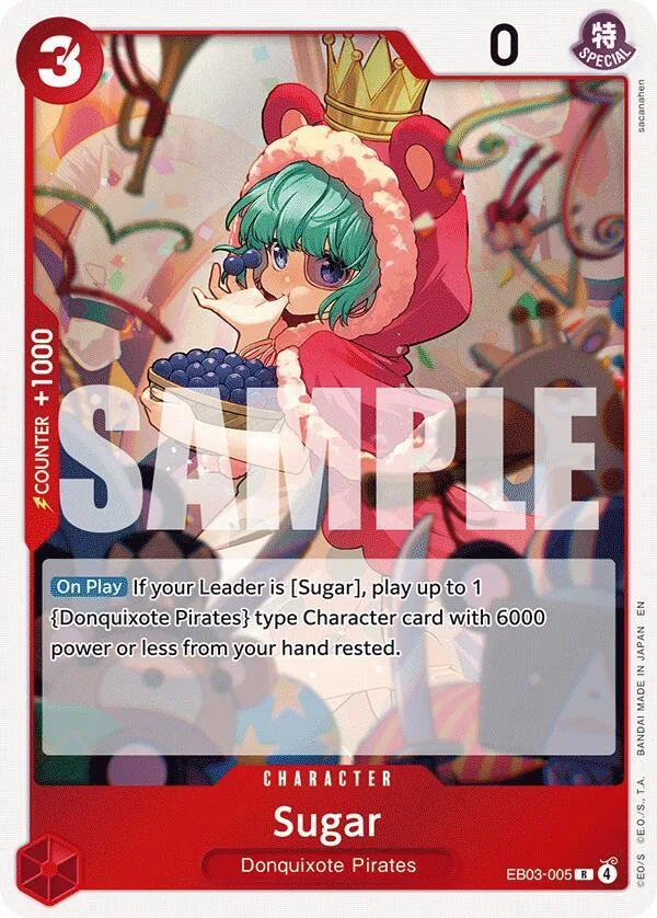 Sugar card front