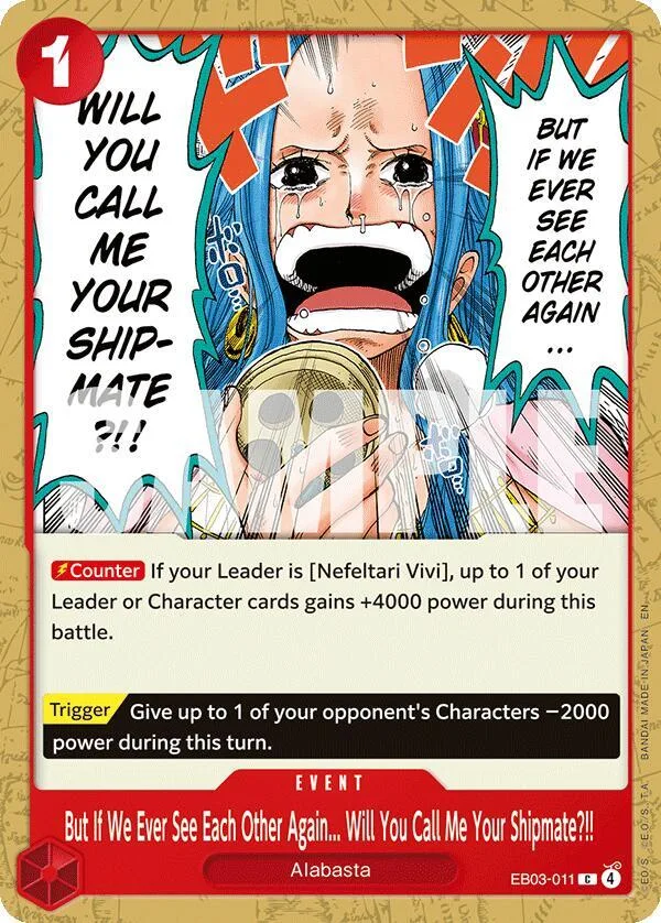 But If We Ever See Each Other Again... Will You Call Me Your Shipmate?!! card front