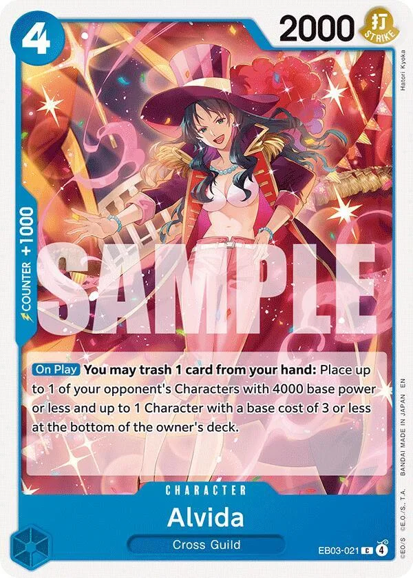 Alvida card front