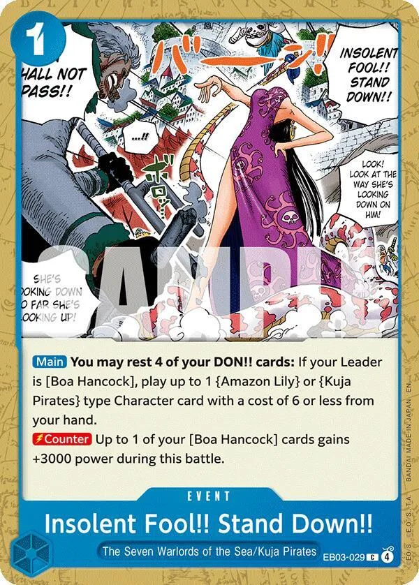 Insolent Fool!! Stand Down!! card front