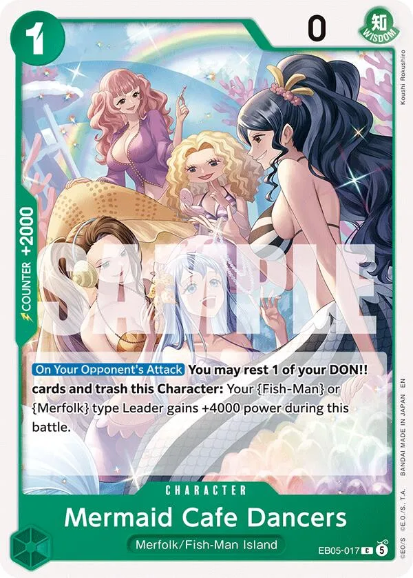 Mermaid Cafe Dancers card front