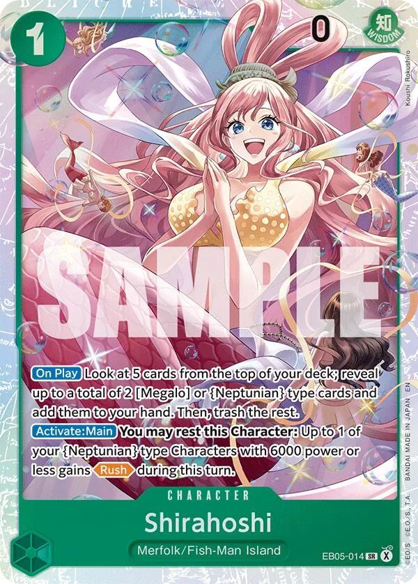 Shirahoshi card front