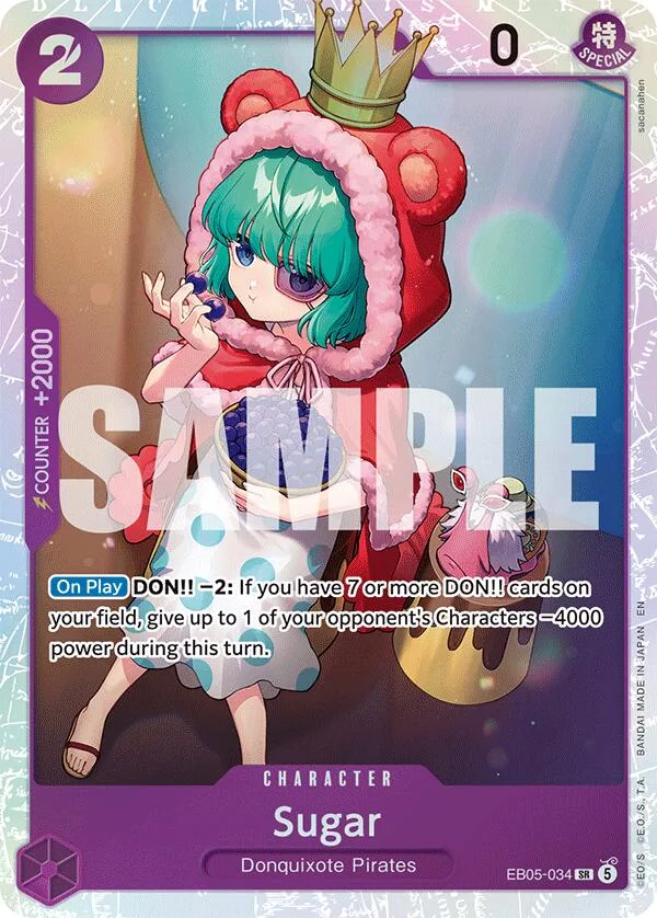 Sugar card front