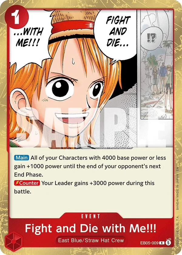 Fight and Die with Me!!! card front