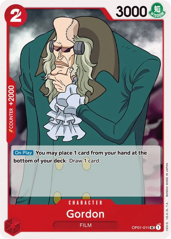 Gordon card front