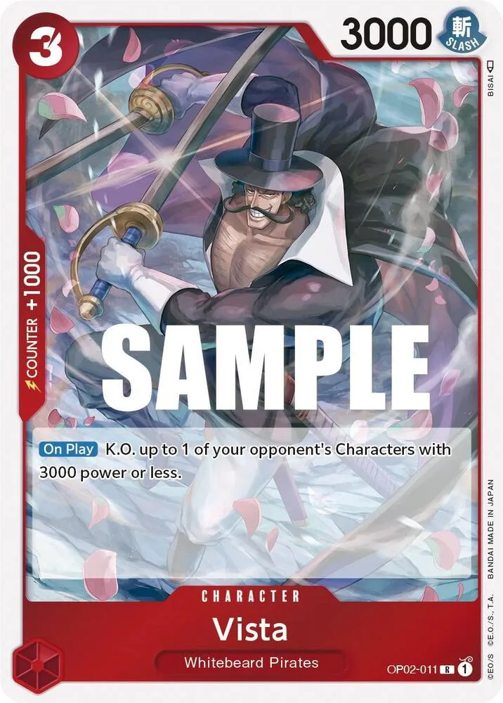 Vista card front