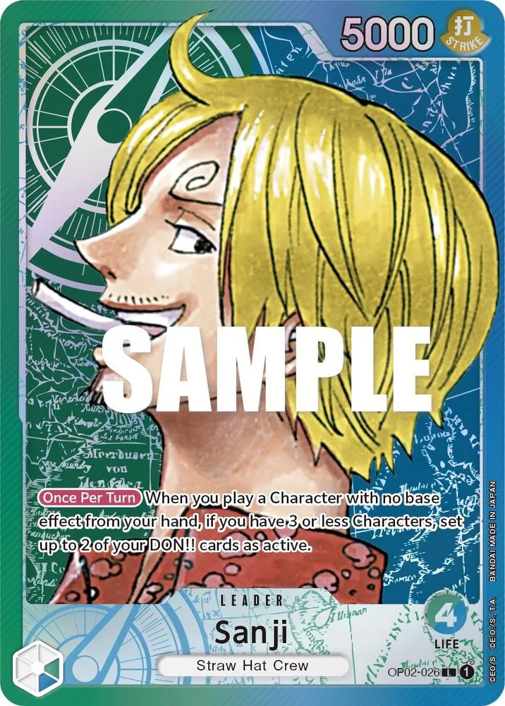 Sanji (Alternate Art) card front