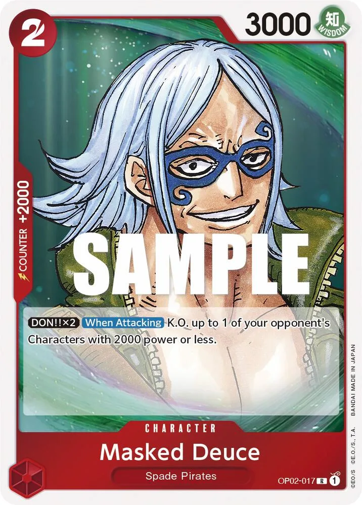 Masked Deuce card front