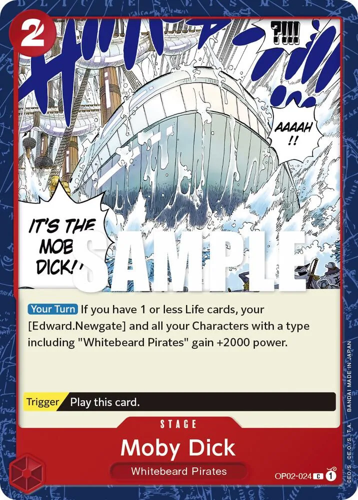 Moby Dick card front