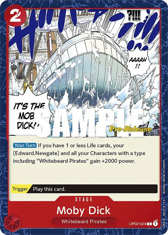 Moby Dick card front