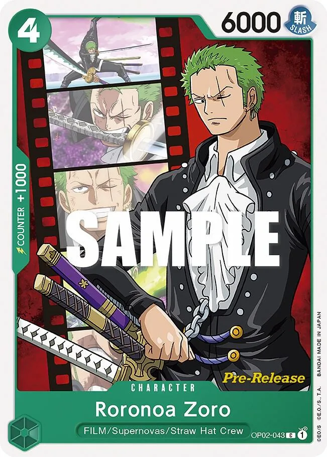 Roronoa Zoro card front