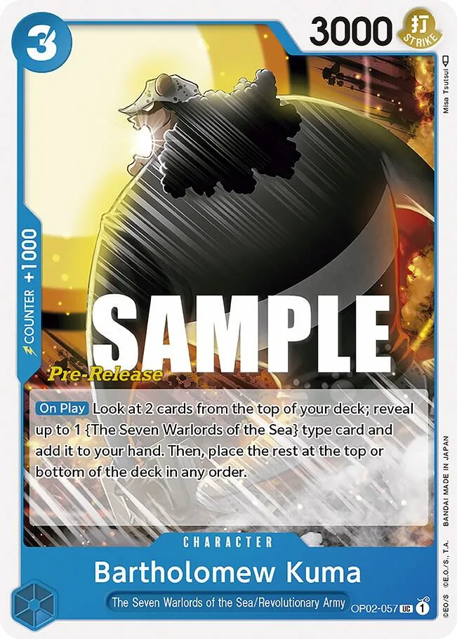 Bartholomew Kuma card front