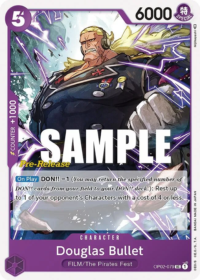 Douglas Bullet card front