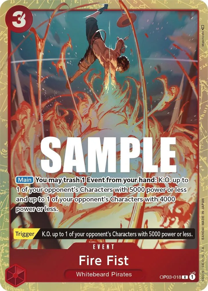 Fire Fist (Alternate Art) card front