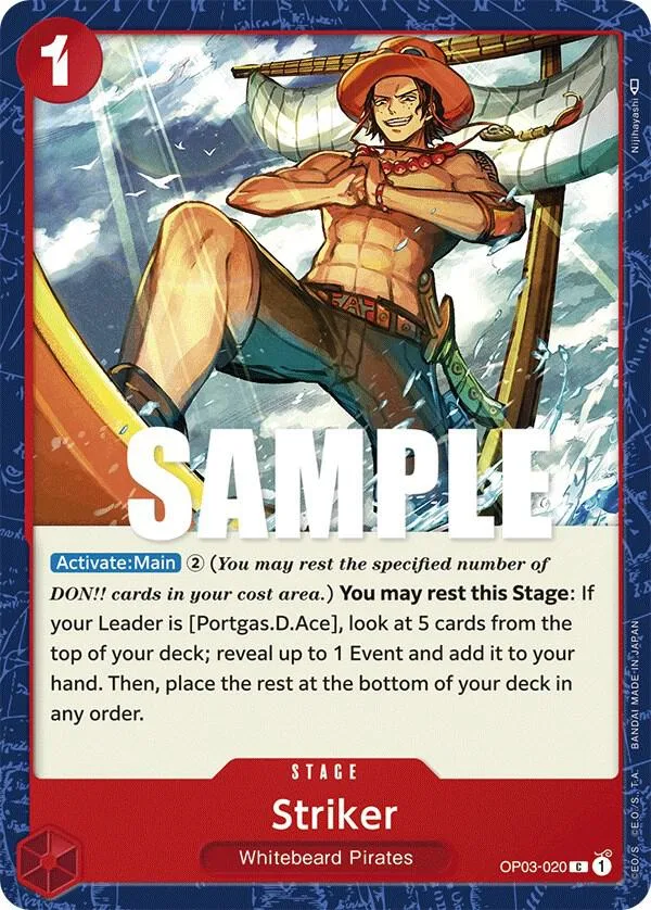 Striker card front
