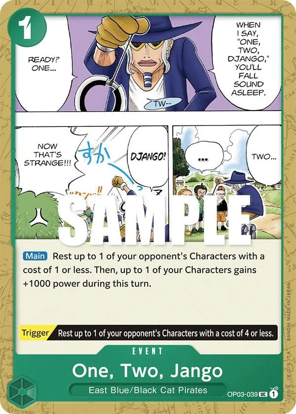 One, Two, Jango card front