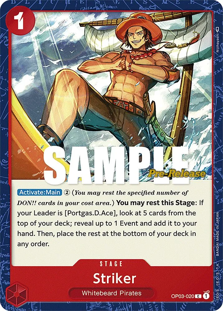 Striker card front