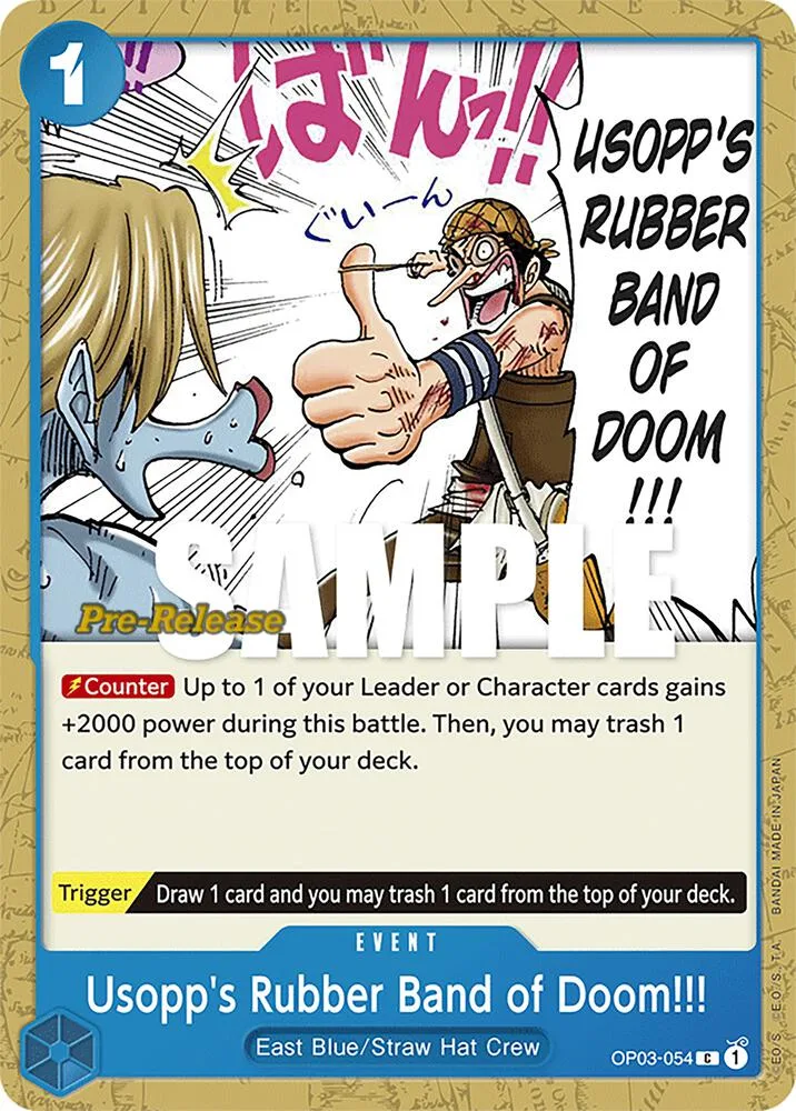 Usopp's Rubber Band of Doom!!! card front