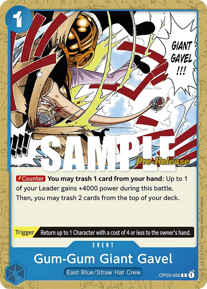 Gum-Gum Giant Gavel card front