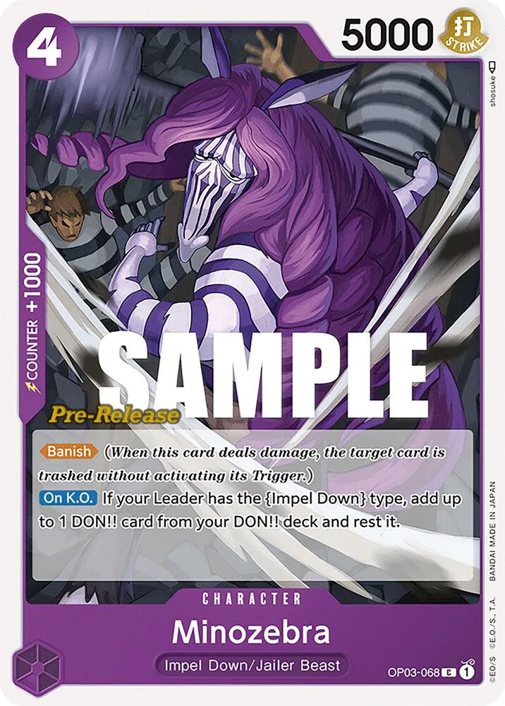 Minozebra card front