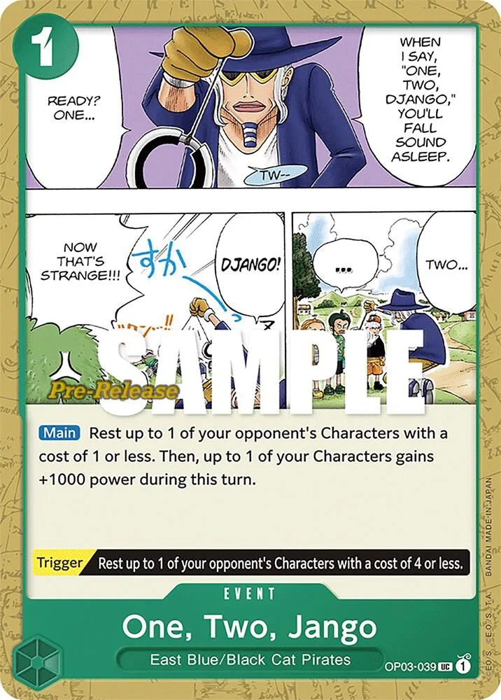 One, Two, Jango card front