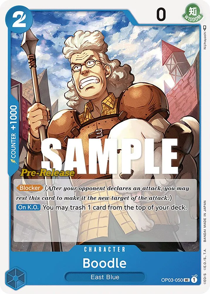 Boodle card front