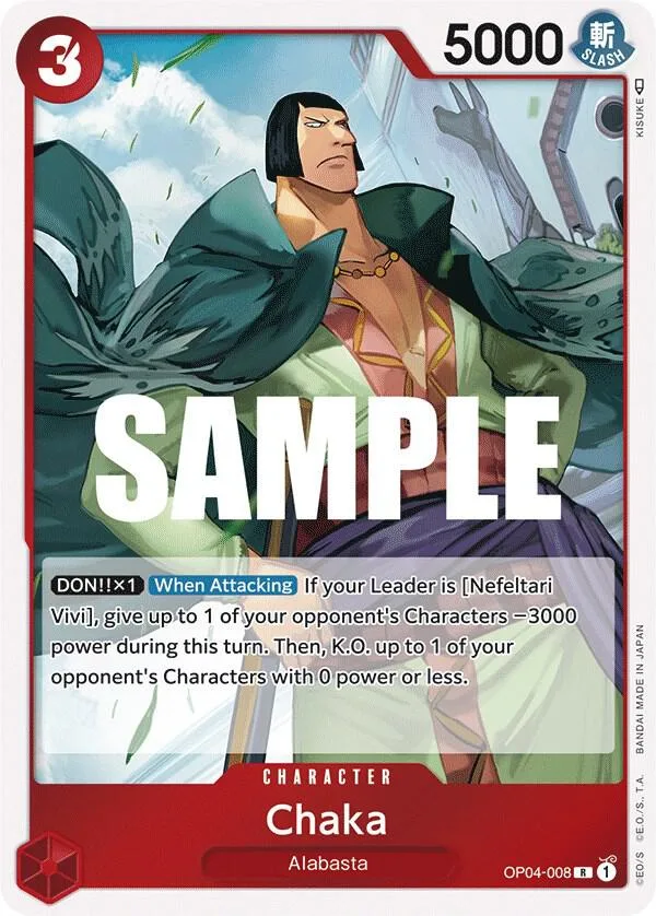 Chaka card front