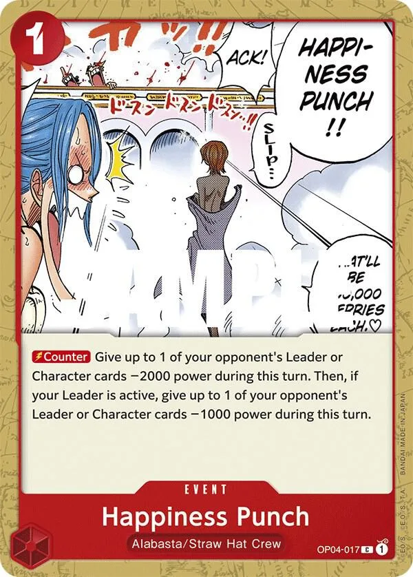 Happiness Punch card front